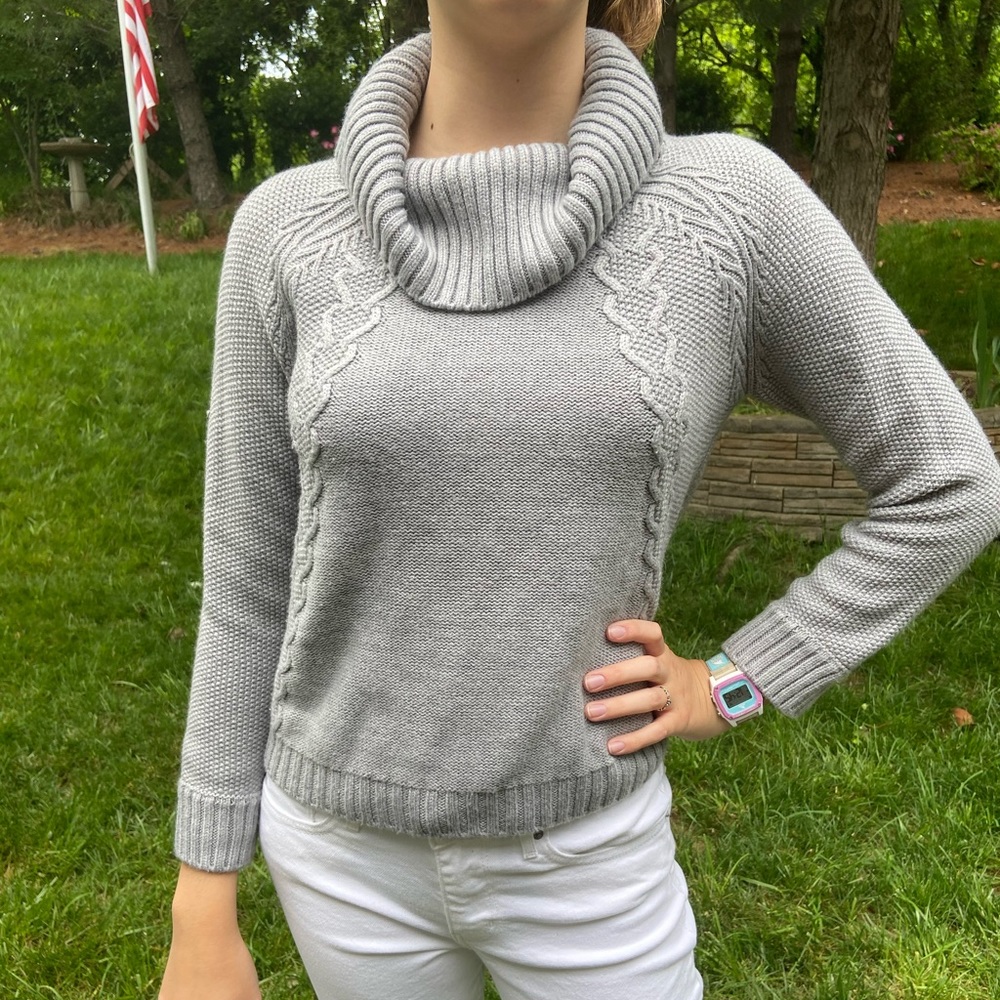 Grey Turtleneck sweater